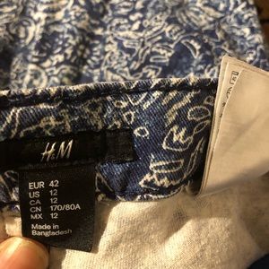 Blue Bandana Skinny Pants